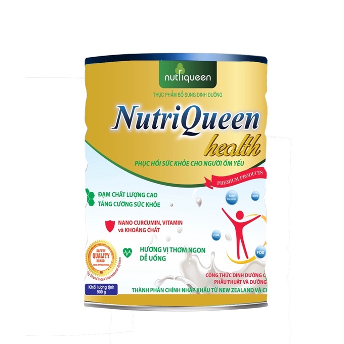 Sữa Nghệ Nutriqueen Health - Lon 900g - Phục hồi sức khỏe cho người ốm yếu