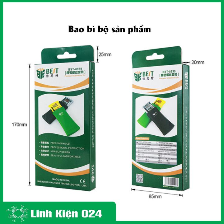 Bộ Công Cụ 22 Chi Tiết Cao Cấp Best-8930B Sửa Chữa Đa Năng