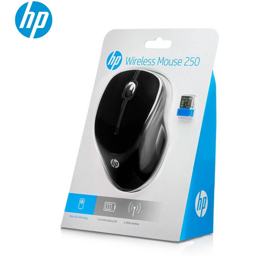 Chuột USB HP Wireless Mouse 250 3FV67AA - Hàng Chính Hãng