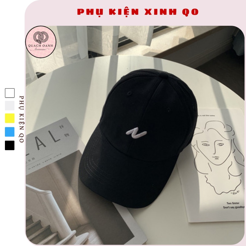 [Mã SKAMSALE8 giảm 10% đơn 200K] Mũ lưỡi trai thêu họa tiết cá tính - Phụ Kiện QO MU203