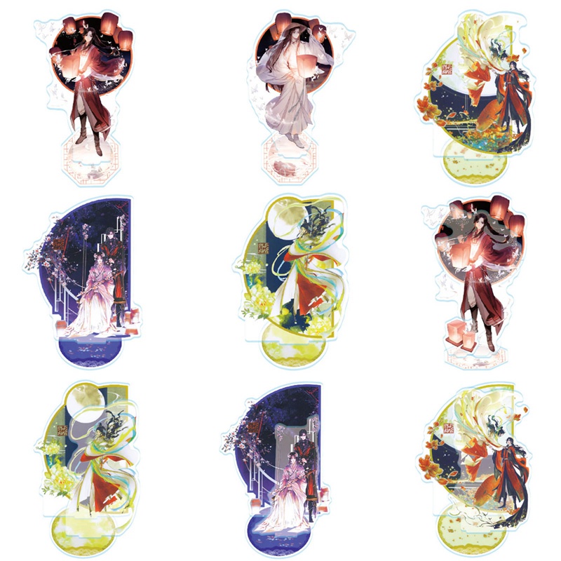 Tmdbyx Mô hình nhân vật Tian Guan Ci Fu Xie Lian Hua Cheng bằng acrylic có giá đỡ trang trí tiện dụng