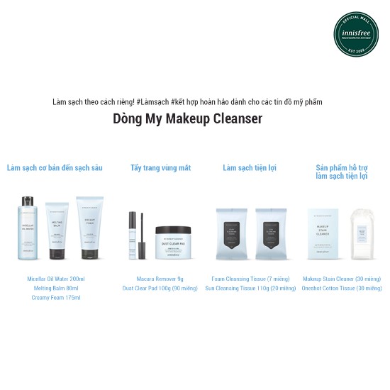  Nước tẩy trang và làm sạch da innisfree My Makeup Cleanser Micellar Oil Water 200ml | BigBuy360 - bigbuy360.vn