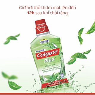 Nước xúc miệng Colgate Plax trà xanh 500ml
