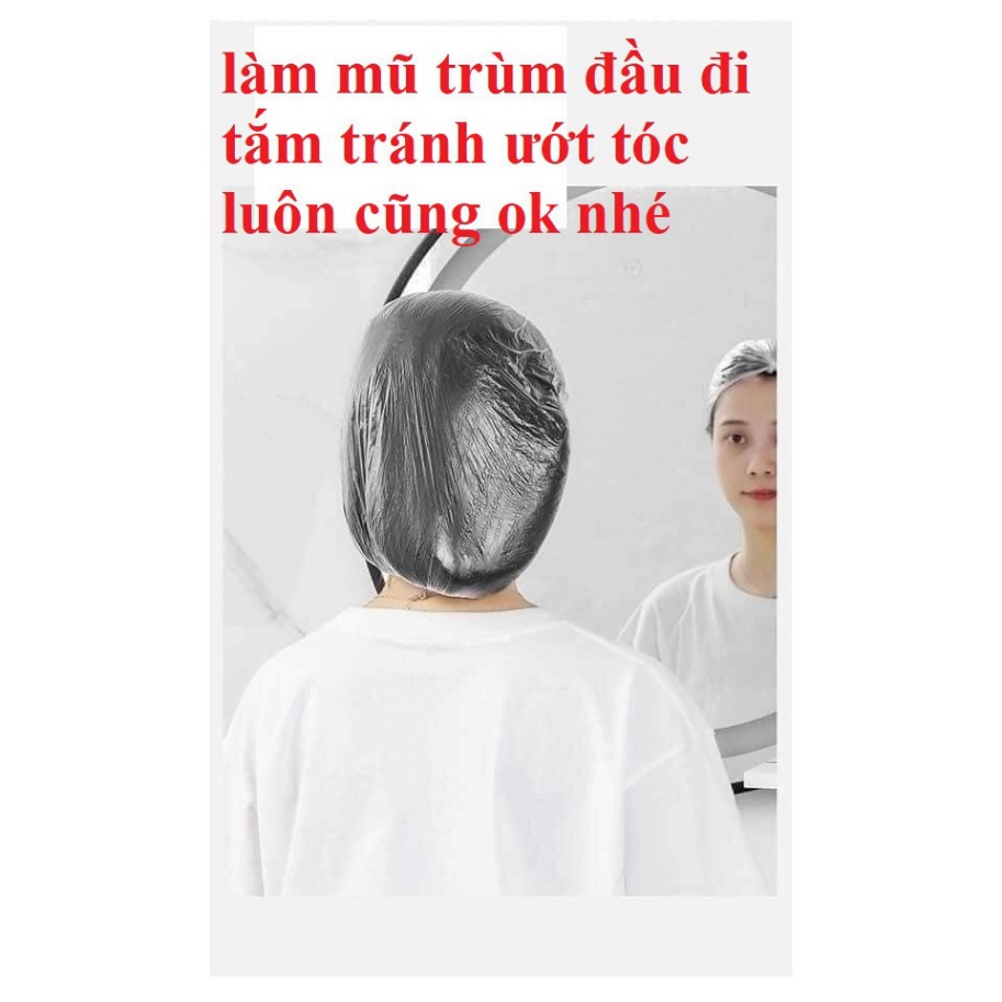 1 gói set 100 túi bọc thực phẩm, túi chun gấu siêu dai có chun bảo quản thức ăn