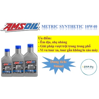 Dầu nhớt cao cấp Amsoil Synthetic Metric 10W40