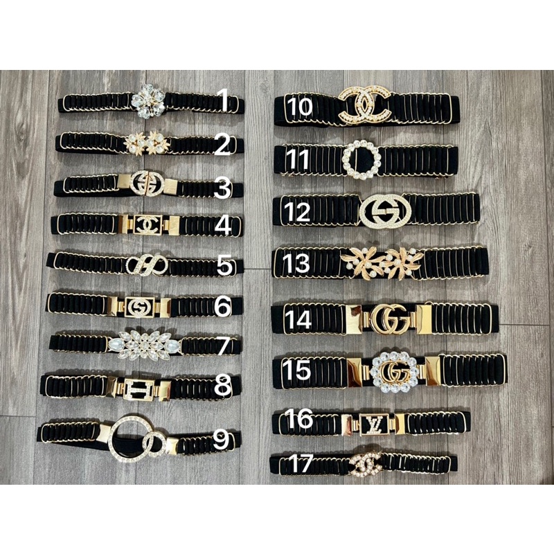 Đai váy đính đá bản 1-2cm