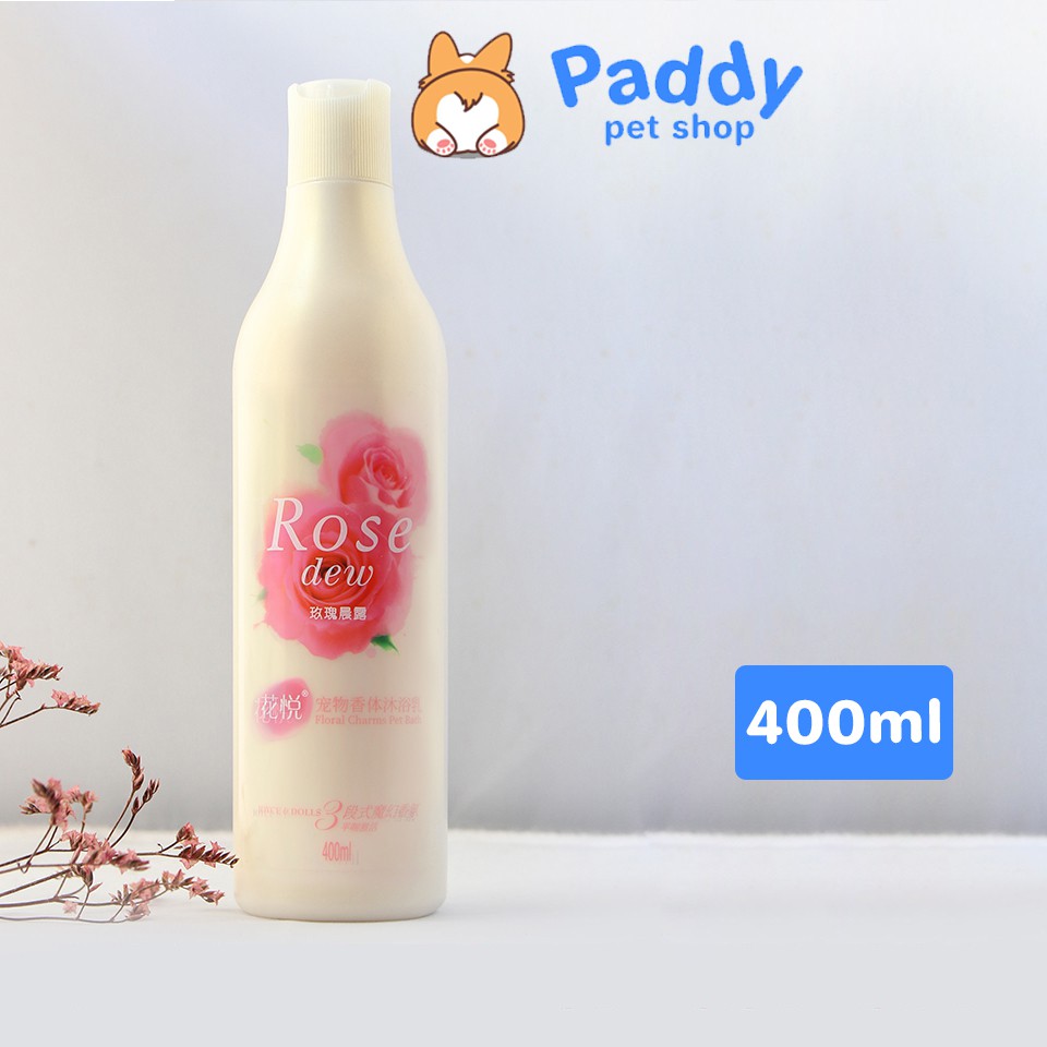 Sữa Tắm Cho Chó Mèo Joyce &amp; Dolls Rose Dew Hoa Hồng Với 3 Tầng Hương Thơm