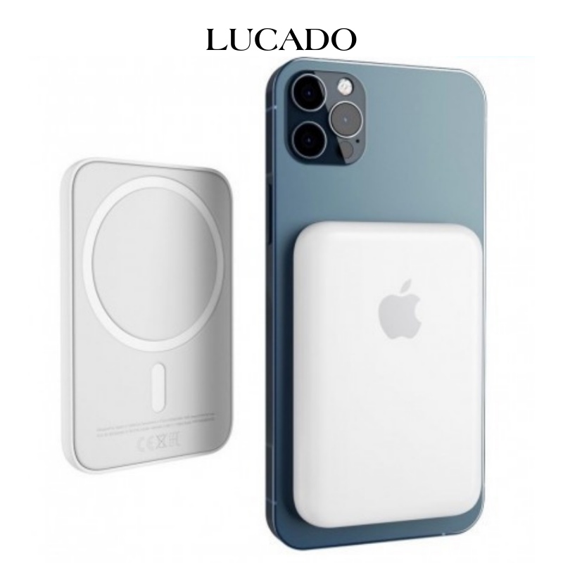 Sạc Dự Phòng Không Dây Iphone Từ Tính Sạc Nhanh Pin 5000mah Mini Nhỏ Gọn Cao Cấp Hỗ Trợ Từ Cho Iphone XS/11/12/13Pro