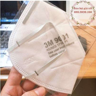 [Mã SRBACK101512 hoàn 20K xu đơn 0Đ] Khẩu trang chuyên dụng 3M 9001 (chống khói bui nano PM2.5) BHGT