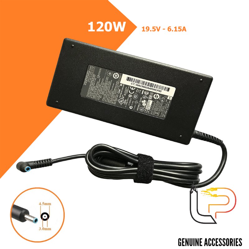 BỘ SẠC LAPTOP HP 19.5V - 6.15A ĐẦU KIM NHỎ SLIM - ADAPTER LAPTOP HP 19.5V - 6.15A ĐẦU KIM NHỎ SLIM