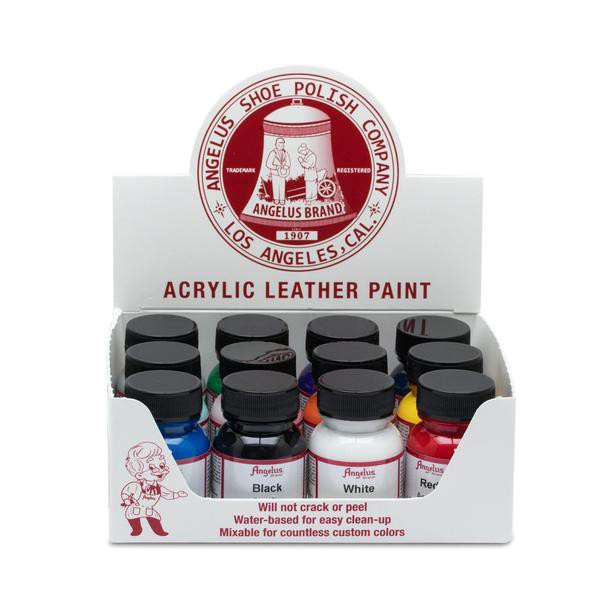 Black_Màu Angelus Leather Paint | Màu sơn vẽ cho da, vải - màu custom giầy, túi chuyên dụng