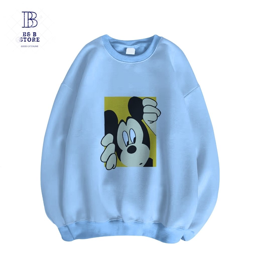ÁO SWEATER IN CHUỘT CỰC ĐẸP FORM NAM VÀ NỮ