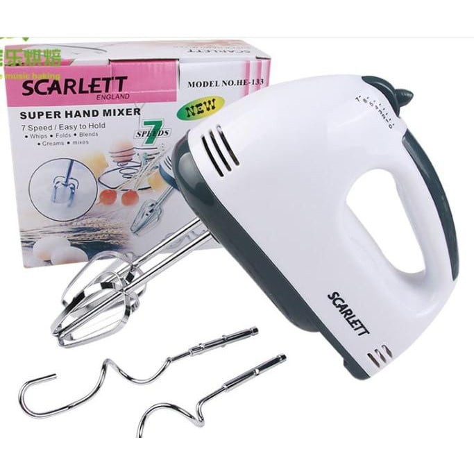 Máy đánh trứng 7 tốc độ scarlett, máy đánh trứng điện, đánh trứng