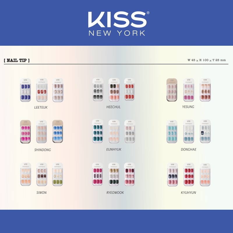 [KISS NEW YORK X SUPER JUNIOR] 15TH Anniversary Collab Set (SHINDONG) Bộ Sản Phẩm Móng Tay - 4 Món