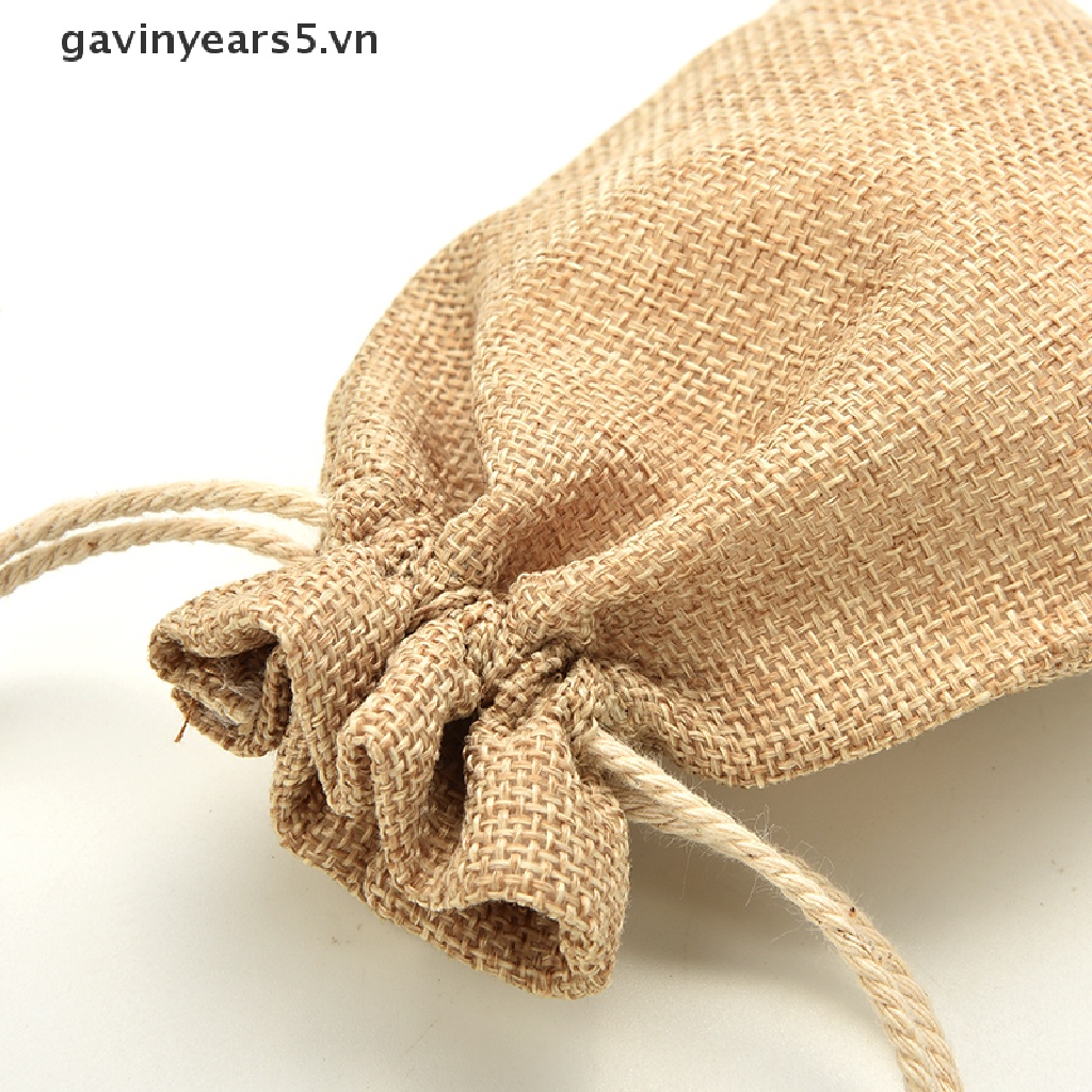 Túi dây rút mini vải bố để đựng quà cưới