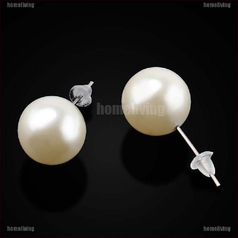 Set 12 Đôi Bông Tai Tròn Đính Ngọc Trai Giả Cho Nữ