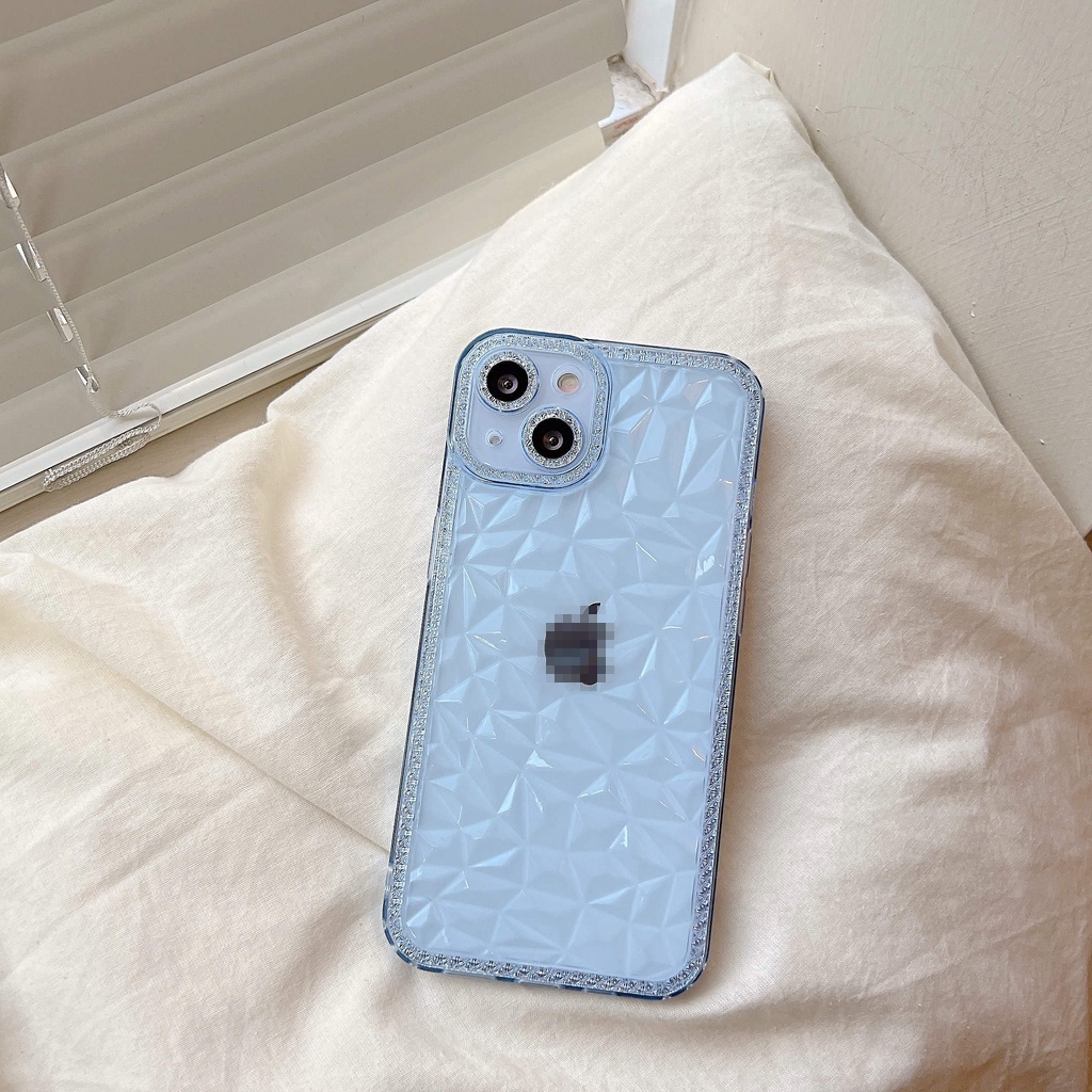 Ốp Điện Thoại Trong Suốt Họa Tiết Gạch Đá Cho iPhone13Pro iPhone12Pro iPhonexsmax iPhone13 12Promax iPhone13