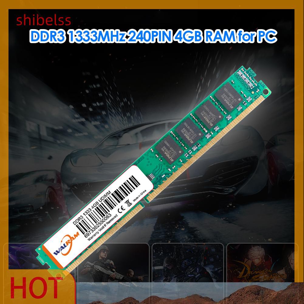 Mô Đun Lưu Trữ Thẻ Nhớ Ram Shibelss 4gb 1333mhz Ddr3 240-pin | BigBuy360 - bigbuy360.vn