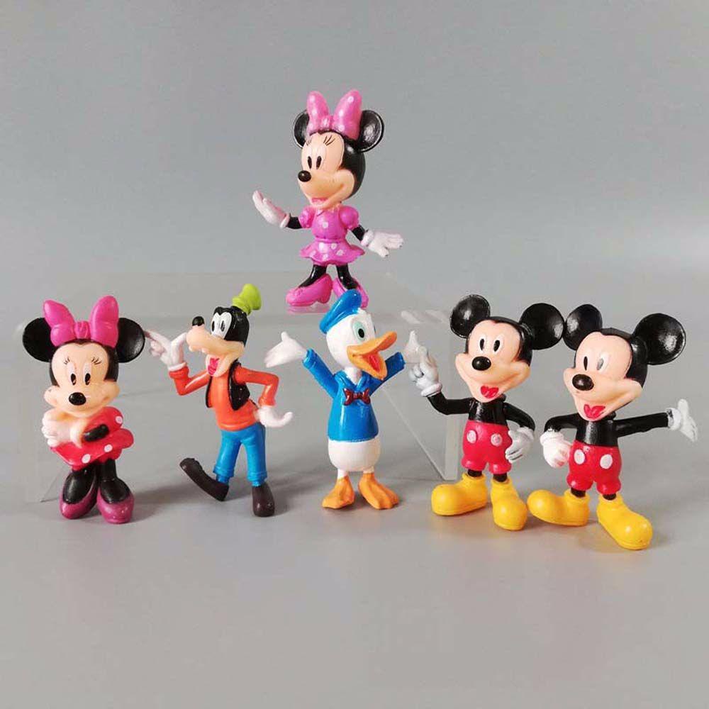 Bộ 6 Mô Hình Búp Bê Hoạt Hình Chuột Mickey