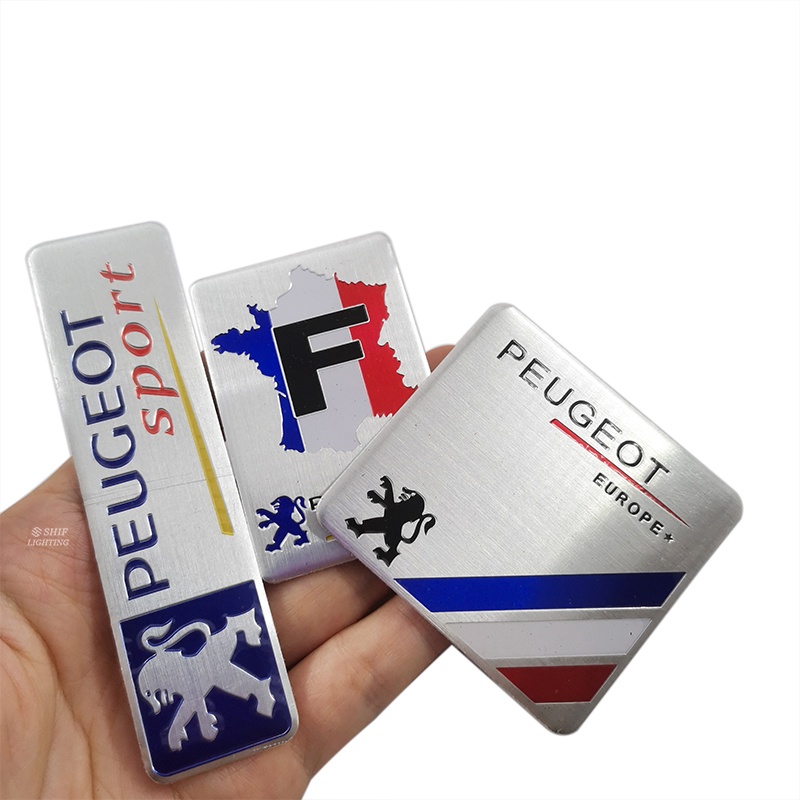 1 x Nhãn Dán Trang Trí Xe Hơi PEUGEOT SPORT Bằng Nhôm