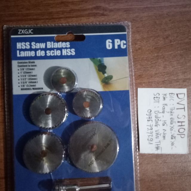 Bộ 6 lưỡi cắt gỗ mini