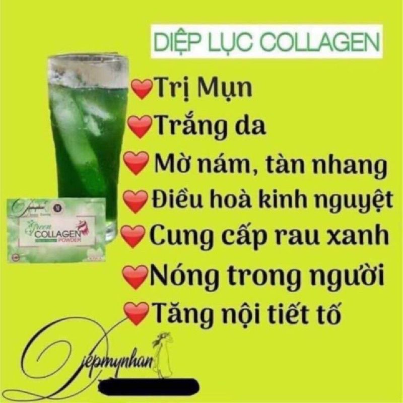 [HÀNG CHÍNH HÃNG] Diệp Lục collagen green power