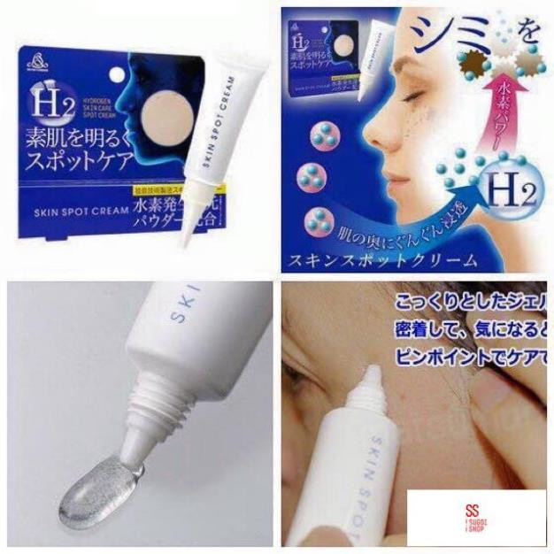 Kem làm giảm,mờ nám, tàn nhang H2 Hydrogen Skin Care Spot Cream 10g Nhật Bản