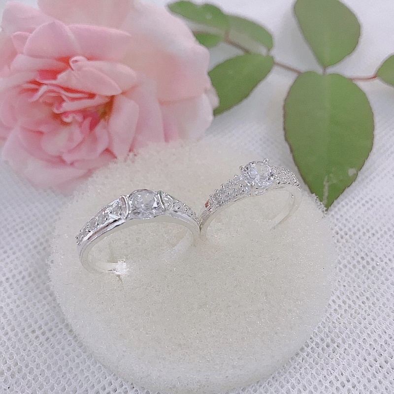 Nhẫn đôi bạc ta dày dặn sáng bóng - Vàng bạc Khải Khải