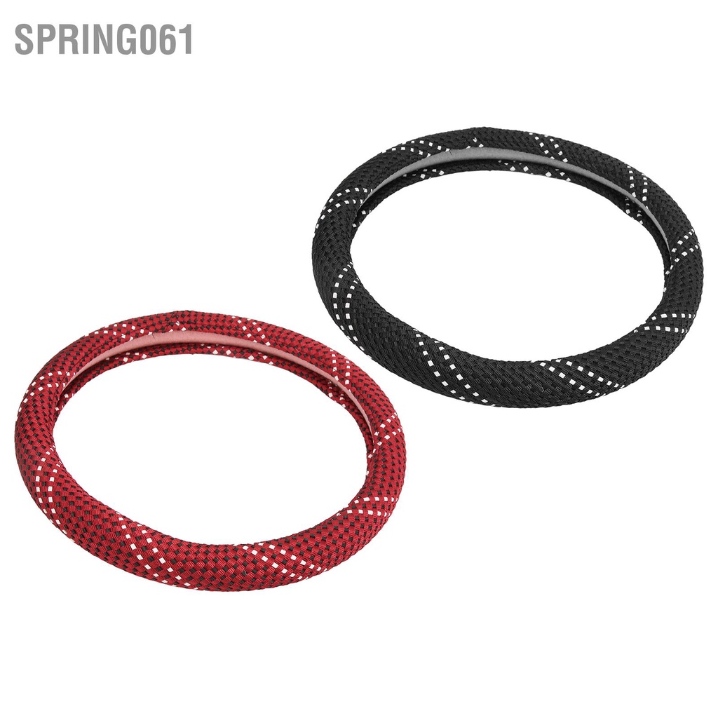 Spring061 Tay lái ô tô 15 inch Nắp bảo vệ Kết cấu dệt tròn Chống trượt Trang trí đa năng
