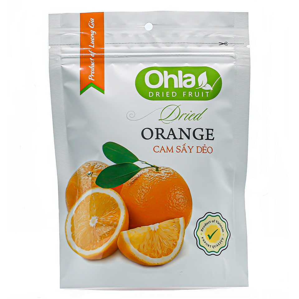 Cam sấy dẻo Ohla - Gói 100 gram [Công ty Lương Gia]