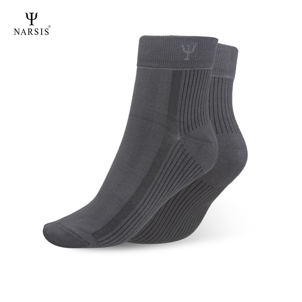Tất Vớ Cổ Trung Cotton Ôm Chân Công Nghệ Khử Kháng Khuẩn Khử Mùi Narsis Chơi Thể Thao Ôm Chân Kiểu Dáng Basic TNA002