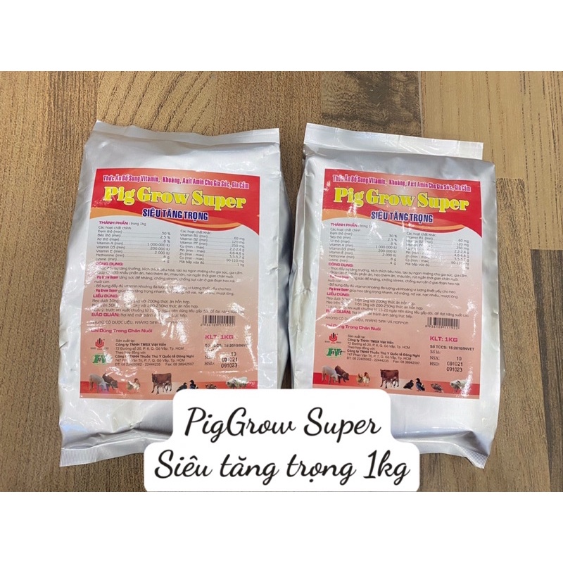 1kg PIGGROW SUPER INVET siêu tăng trọng 1kg dùng cho lợn