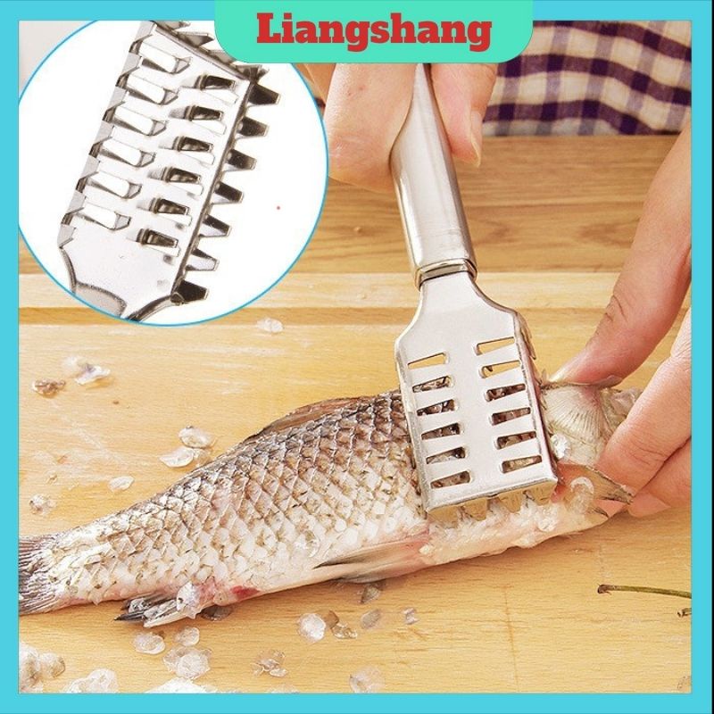Dụng Cụ LócFREESHIPĐánh Vảy Da Cá Lóc Đánh Vảy Cá Đồ Cạo Vảy Cá Inox