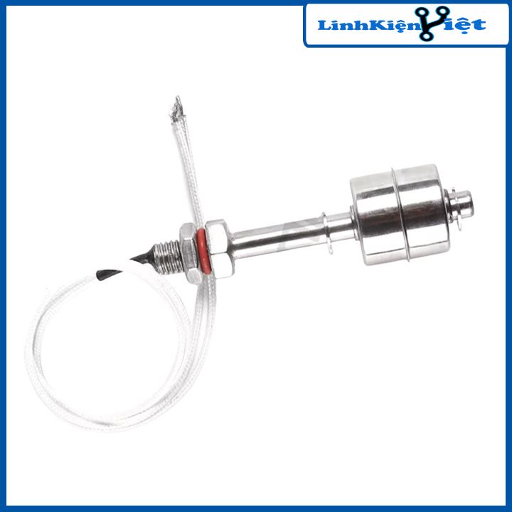 Công tắc cảm biến phao nước 2 phao thép 304 không gỉ điều chỉnh mức chất lỏng