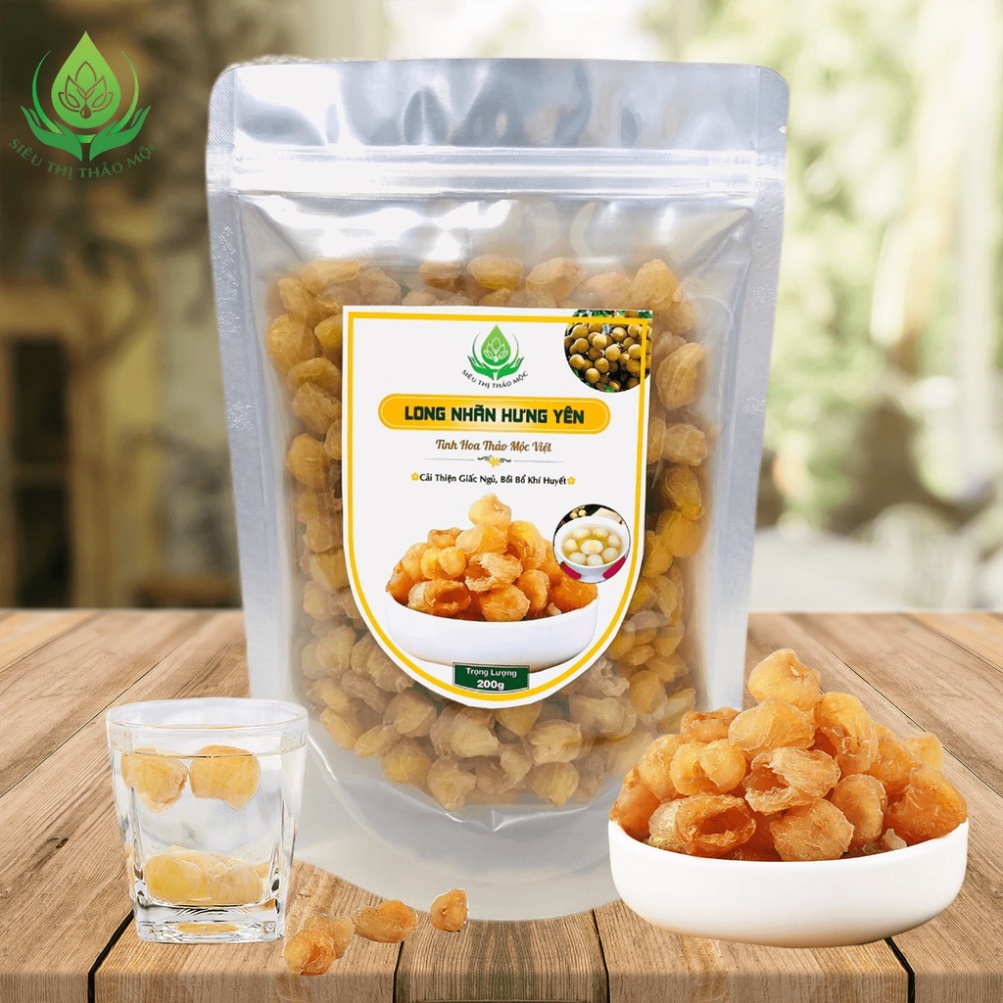 ✅[HÀNG CAO CẤP] Long Nhãn Hưng Yên 100gr Sấy Khô Vàng Đẹp Thượng Hạng-DailyFoods