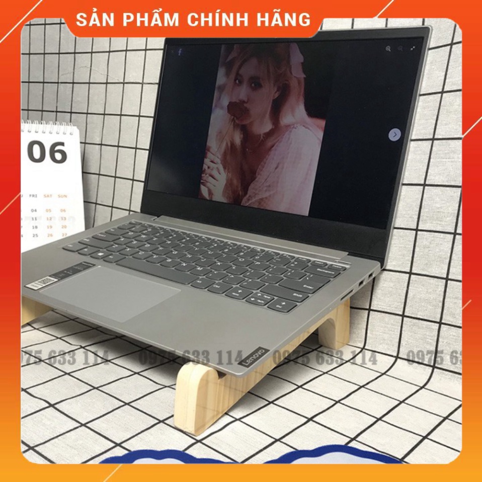 Giá đỡ laptopFREESHIPKệ để máy tính bằng gỗ chắc chắn, nhỏ gọn cao cấp