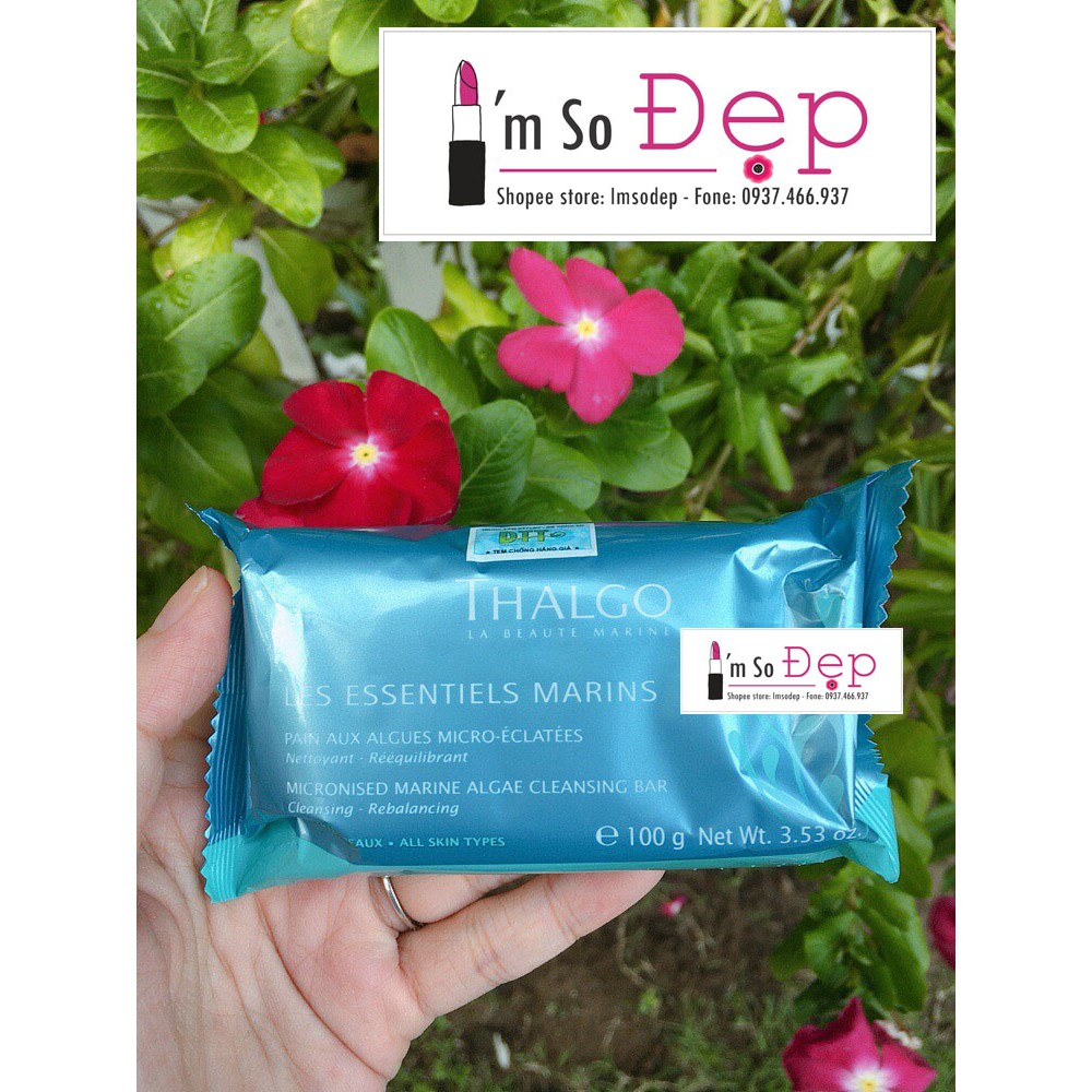 Xà phòng tảo biển giảm mụn lưng Thalgo Marine Algae Cleansing Bar Pháp