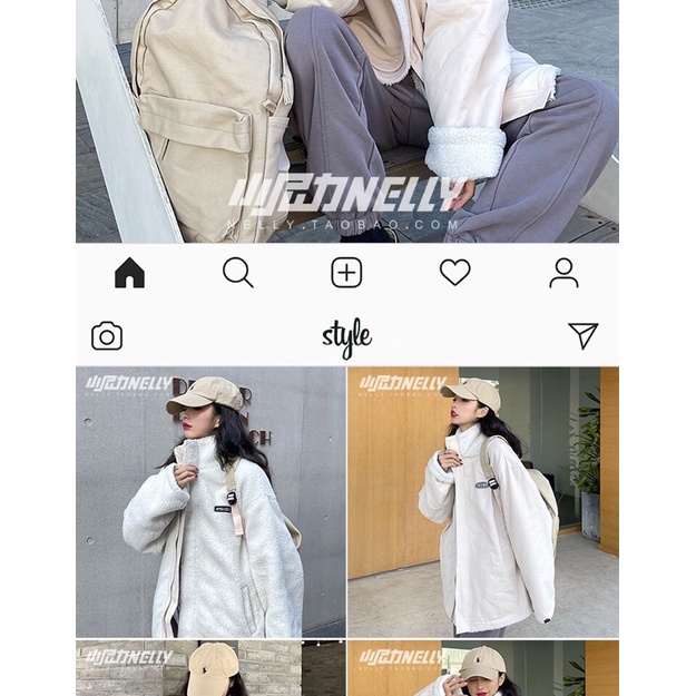 Áo khoác nelly lót bông 2 mặt chất dày dặn sale (có sẵn) lkb016 | BigBuy360 - bigbuy360.vn