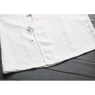 Áo linen X đỏ