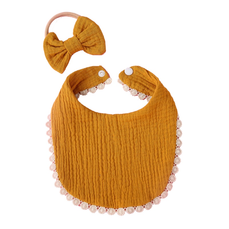 Set 2 Món Băng Đô Nơ Co Giãn Phong Cách Công Chúa Cho Bé Gái