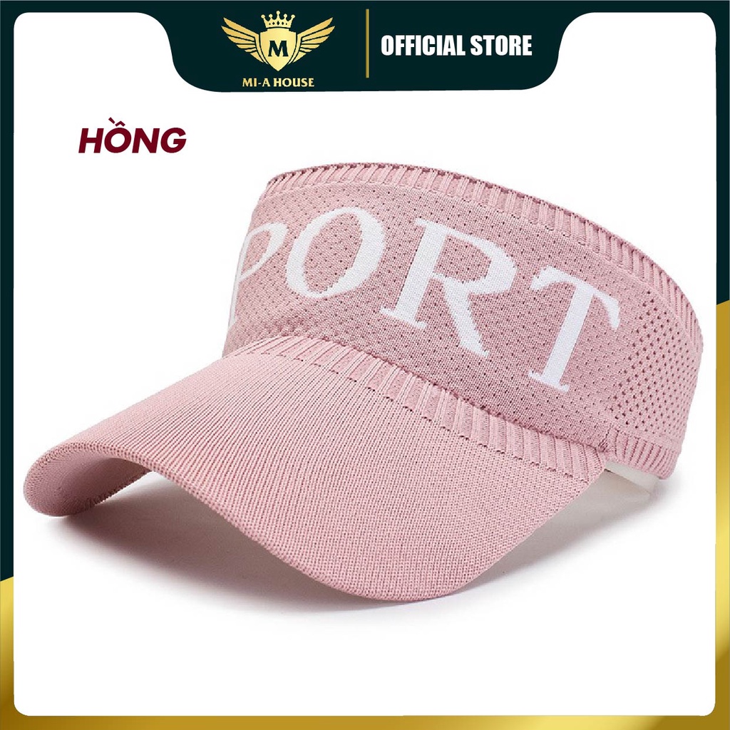 Mũ lưỡi trai nửa đầu vải len cao cấp Sport phong cách cá tính, năng động chống nắng, thể thao hoặc du lịch