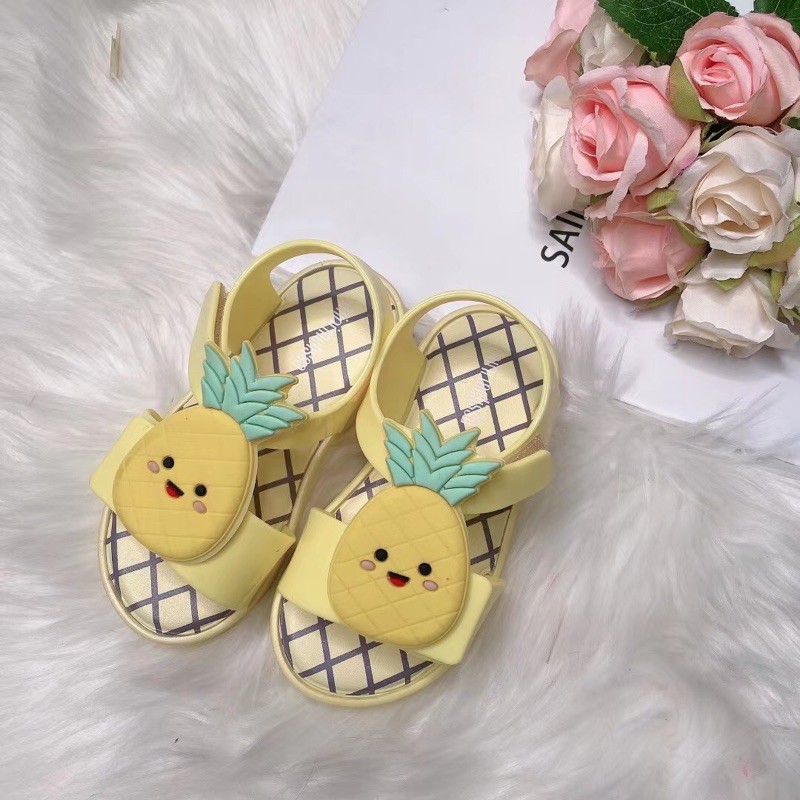 Dép nhựa bé gái bé trai Melisa🌈Sandal nhựa bé gái mềm thơm phong cách hoa quả