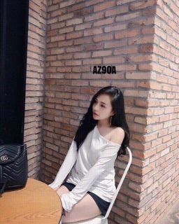 Áo bẹt vai lụa tay dài 🎄🎄🎄