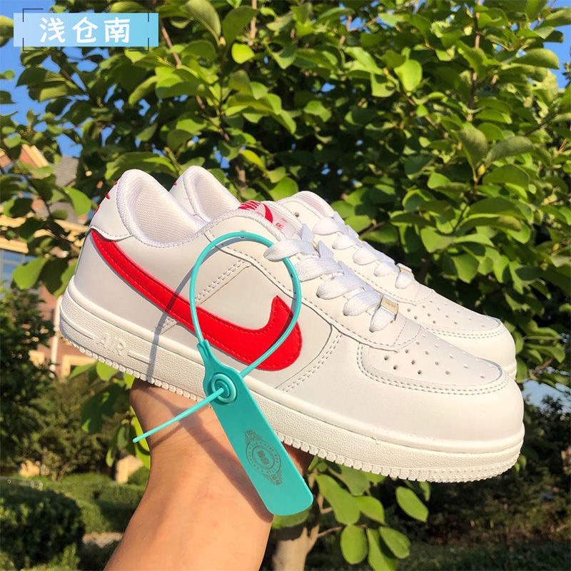 Giày Thể Thao Nike Air Force 1 React Qs Af1 3m Phản Quang Màu Trắng / Xanh Dương Cho Nam Và Nữ Air Force 1 Af1