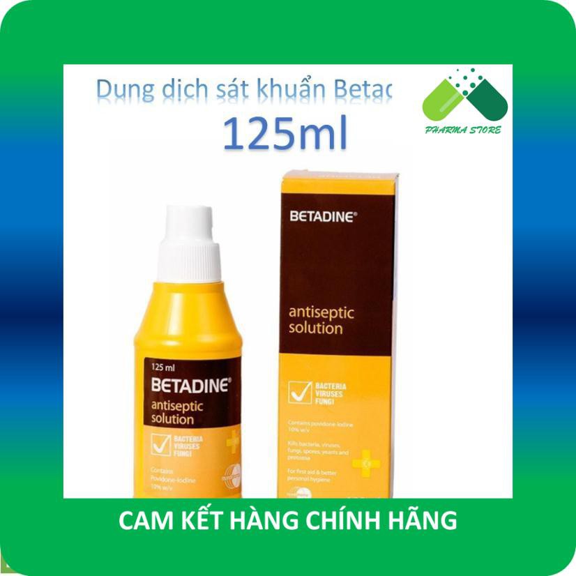 !!! Dung dịch sát khuẩn Betadine antiseptic solution 10% [Betadin, povidine, povidin, iodine, thuốc đỏ]