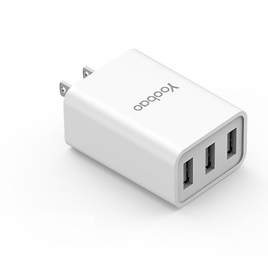 Cốc sạc 3 cổng USB cho điện thoại, máy tính bảng... YOOBAO 723