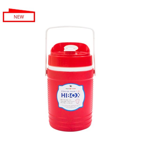 BÌNH NƯỚC ĐÁ HIBOX QUAI XÁCH 1.6L Kích thước (Cm): 14.0 x 13.0 x H 32.0