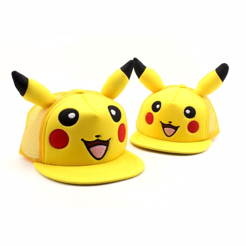 Mũ lưỡi trai hình Pikachu phong cách hiphop dành cho ba mẹ và bé
