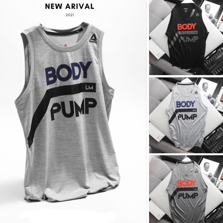 Áo Thun Ba Lỗ TankTop Thể Thao Cao Cấp Reebok Chất Liệu Dệt Kim Cực Mát Lạnh Xịn