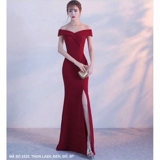 Đầm Dạ Hội Trễ Vai Cao Cấp